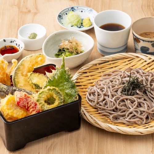 ⑤蕎麦天丼